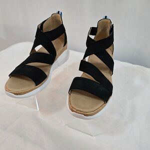 Dr. Scholls Sandals Women's 8.5 Hendrix Original Collection Black Leather NEW